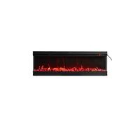 H&O Direct 60" Electric Fireplace with Remote Control in Black H&O Direct Black