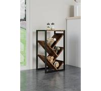 H&O Direct Floor Standing Tree Bookshelf Storage Rack in Black H&O Direct Black