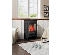 H&O Direct Freestanding Electric Fireplace with Remote Control in Black H&O Direct Black