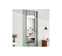 H&O Direct Gold Rounded Rectangle Door Mirror Hanging Full Length Mirror, 37cm W x 147cm H | Size: 37 cm W x 147 cm H H&O Direct Gold 37 cm W x 147 cm H