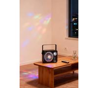 H&O Direct Indoor Disco LED Party Light with Remote Control in Black H&O Direct Black