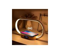 H&O Direct LED Bedside Lamp with Wireless Charger in Natural H&O Direct Natural