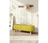H&O Direct Modern Rectangular Footrest in Yellow H&O Direct Yellow
