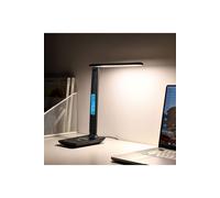 H&O Direct Multifunctional Eye-care LED Desk Lamp Wireless Charger in Black H&O Direct Black