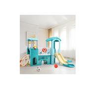 H&O Direct Toddlers Slide & Climber with Balls & Ring Toss in Green H&O Direct Green