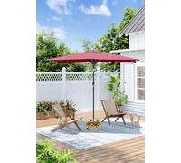 H&O Direct Waterproof Rectangular Outdoor Garden Parasol（Base not included） in Red H&O Direct Red