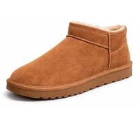 H.O.S Women’s MX60L Faux Suede Classic Micro Cozy Slipper Boots Comfortable Ladies Indoor Slipper Booties for Winter Warmth (Chestnut, UK, UK Footwear Size System, Adult, Women, Numeric, Medium, 5)