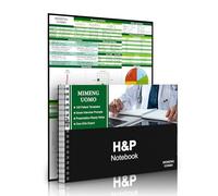 H&P History Physics Notebook for Medical Students Nurse Medical Assistants Spiral Bound 100 Templates for Patients