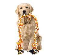 H&P Large Dog Toys - 50 Inch/127cm with 5 Knots for Medium & Large Aggressive Dog Chewers