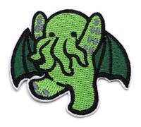 H.P. Lovecraft Baby Cthulhu Necronomicon Cosmic Horror Mythos Great Old One Cute Kawaii 2.8" Iron On Patch for Clothing