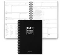H&P Notebook for Medical Students - History & Physical Medical Notebook, Patient Log Book & Clinical Notes Template, A5 Spiral Medical History Notebook, 120gsm Paper, Tracks Up to 100 Patients
