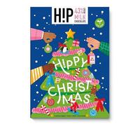 H!P Vegan Milk Chocolate Advent Calendar 2025 - 25 Plant-Based Oat Milk Chocolates in Two Festive Flavours - Plastic-Free, Ethically Sourced & Sustainable Christmas Countdown - 120g