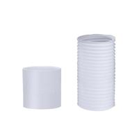 H Part Left Turn Vent Pipe For Mobile AC Exhaust | 130-180mm PP flexible extendable exhaust duct with 0.5m to 5m adjustable length h(150mm X2M right)