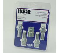 H&R Wheel Locks Wheel Lock Set M12x1.5x26Mm Tapered 1252601KEY4|1