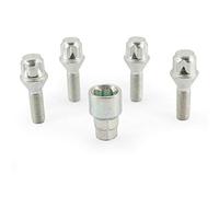 H & R 1253001KEY4 Rim Lock - Set of 4 Cone 60 Degrees - M12 x 1.5 x 30 mm