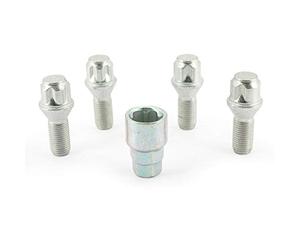 H & R 1452601KEY4 Rim Lock - Set of 4 Cone 60 ° M14 x x 26 mm