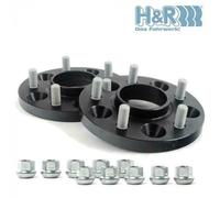 H&R 15mm DRM Bolt-On Wheel Spacers (Black) for Ford Focus MK2 ST225 & RS 5x108