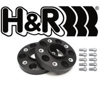 H&R DRA-System Wheel spacer set 60mm per axle - Bolt pattern 5x130 - Hub 71,6mm - Bolt size M14x1,5 - compatible with Porsche/Volkswagen - Black