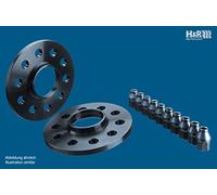 H&R DRS-MZ-System Wheel spacer set 18mm per axle - Bolt pattern 5x115 - Hub 70,1mm - Bolt size M12x1,5 - compatible with Opel - Black