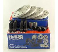 H&R Lane Widening 20/30mm Silver for A3 Tt Leon Octavia Superb Golf Passat