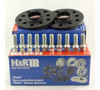 H&R DR-System Wheel spacer set 24mm per axle - Bolt pattern 5x112 - Hub 66,5mm - Bolt size M14x1,5 - compatible with Audi/Porsche/Volkswagen - Black