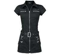 H&R London Black Zip Dress Mini Dress black M