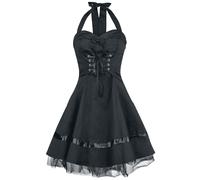 H&R London Lace Cotton Dress Mini Dress black L