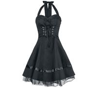 H&R London Lace Cotton Dress Mini Dress black M