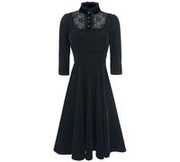 H&R London Nightshade Velvet Dress Midi Dress black 3XL