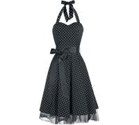 H&R London Small Dot Dress Midi Dress black M