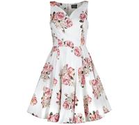 H&R London Taraneh Swing Dress Midi Dress white pink XS
