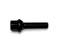 H&R Wheel bolt Round-Head R12 M12x1.50 - Length 50mm - Black (e.g. compatible with Mercedes)
