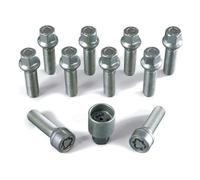 H&R Wheel bolt Set Round-Head R15 M14x1.50 - Length 40mm - 10 pcs - incl. wheel-locks