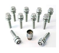 H&R Wheel bolt Set Round-Head with movable cone R14 M14x1.50 - Length 36mm - 10 pcs - incl. wheel-locks