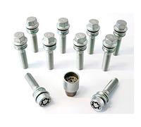 H&R Wheel bolt Set Round-Head with movable cone R14 M14x1.50 - Length 43mm - 10 pcs - incl. wheel-locks