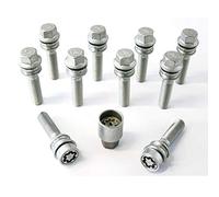 H&R Wheel bolt Set Round-Head with movable cone R14 M15x1.25 - Length 54mm - 10 pcs - incl. wheel-locks
