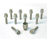 H&R Wheel bolt Set Taper-Head M12x1.50 - Length 38mm - 10 pcs. - incl. wheel-locks