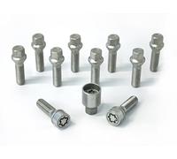 H&R Wheel bolt Set Taper-Head M14x1.50 - Length 40mm - 10 pcs. - incl. wheel-locks