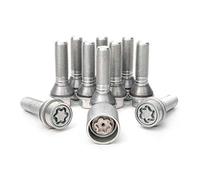 H&R Wheel bolt Set Taper-Head with movable cone M14x1.25 - Length 41mm - 10 pcs. (e.g. compatible with BMW) - incl. wheel-locks
