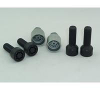 H&R Wheel Locks Wheel Lock 4 Pcs. Black M14x1.5x43 Ball Seat R14