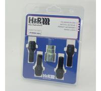 H&R Wheel Locks Wheel Lock Set M14x1.25x28mm Conical Seat B14252801KEY4