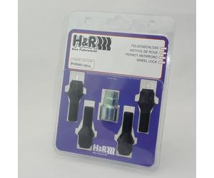 H&R Wheel Locks Wheel Lock Set M14x1.5x28Mm Cone Seat B1452801KEY4|1