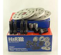 H&R DR-System Wheel spacer set 10mm per axle - Bolt pattern 5x120 - Hub 72,5mm - Bolt size M12x1,5 - compatible with BMW, Silver