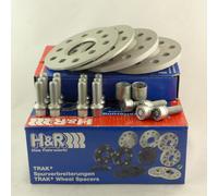 H&R Wheel Spacers 10mm Silver for 80 100 E30 Arosa Ibiza Golf Passat Polo