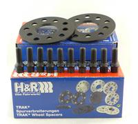 H&R DR-System Wheel spacer set 10mm per axle - Bolt pattern 5x112 - Hub 57,1mm - Bolt size M14x1,5 - compatible with Audi/Bentley/Ford/Seat/Skoda/Volkswagen - Black