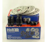 H&R DR-System Wheel spacer set 16mm per axle - Bolt pattern 5x112 - Hub 57,1mm - Bolt size M14x1,5 - compatible with Audi/Seat/Volkswagen/Ford