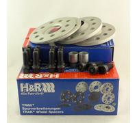 H&R DR-System Wheel spacer set 16mm per axle - Bolt pattern 4x100/108 - Hub 57,1mm - Bolt size M12x1,5 - compatible with Audi/BMW/Skoda/Seat/Volkswagen
