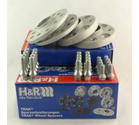H&R Wheel Spacers 30/50Mm Silver For Fiat Grande Punto Type 199