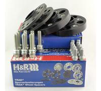 H&R DR-System Wheel spacer set 30mm per axle - Bolt pattern 5x120 - Hub 65,0mm - Bolt size M14x1,5 - compatible with Volkswagen - Black