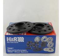 H&R DR-System Wheel spacer set 30mm per axle - Bolt pattern 5x114,3 - Hub 67,0mm - Bolt size M14x1,5 - compatible with Ferrari - Black